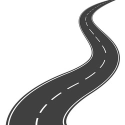 Winding road Royalty Free Vector Image - VectorStock