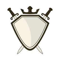 shield and swords vector