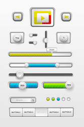 web interface ui elements vector image