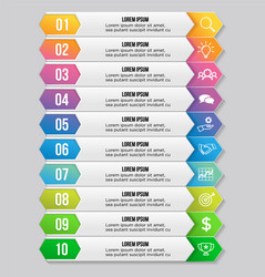 infographic design template with options steps vector image