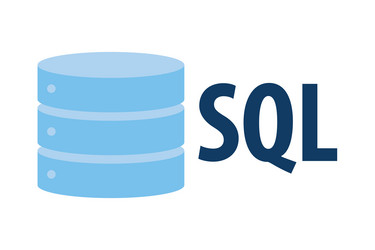 sql database icon logo design ui or ux app vector image