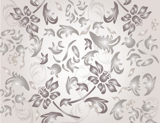 classic shinny flower ornament pattern vector