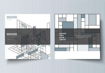 minimal layout of two square format vector