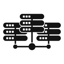server data internet icon simple local vector image