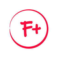 Grading system a grades for school with minus Vector Image