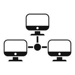 computer network data icon simple router vector