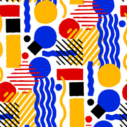 abstract repeated seamless pattern geometrical vector image