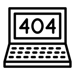 404 error icon design vector image