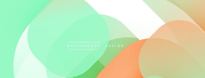 abstract fluid shapes overlap creating soft color vector image