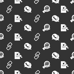 set mail and e-mail in hand document cursor vector image