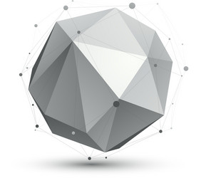 spatial monochrome digital eps8 object dimensional vector image