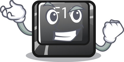 successful button f10 on a keyboard character vector image