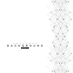 geometric abstract background with connected line vector image