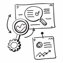 ai predictive analytics and qa concept vector image