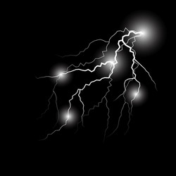 Lightning flash strike background Royalty Free Vector Image