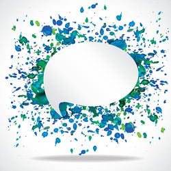 bright speech cloud and blobs vector image