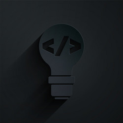 paper cut web design and front end development vector image