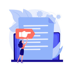 vision and scope document abstract concept vector image