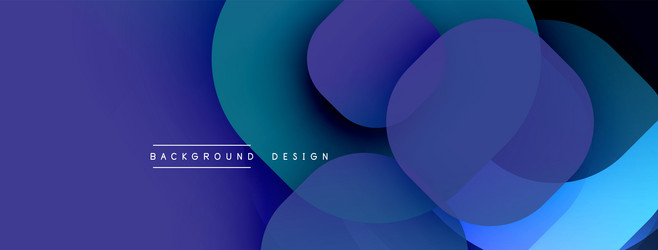 abstract fluid shapes overlap creating vibrant vector image