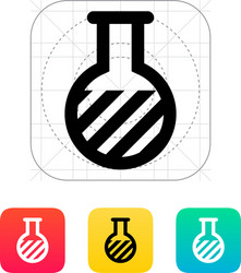 florence flask with substance icon vector image