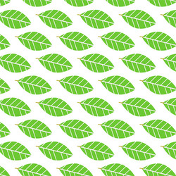 Flat green leave pattern background nature vector