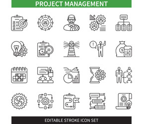 Ecommerce editable stroke icon set Royalty Free Vector Image