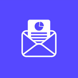 send report document icon for web vector image