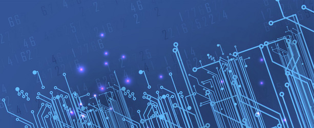 abstract futuristic circuit computer internet vector image