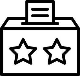 feedbackbox linear style icon design vector image