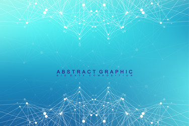Network Connection & Data Visualization vector image
