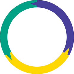 segmented circles from 2 to 20 parts circular vector image