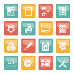 Server Icons - Computer & Network vector image