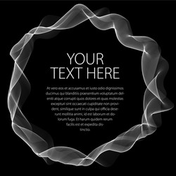flowing smooth linear frame in a shape of circle vector image