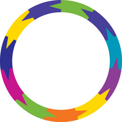segmented circles from 2 to 20 parts circular vector image