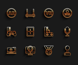 set line computer monitor create account screen vector image