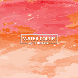 abstract watercolor splash red and orange Vector Image