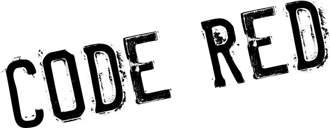 Code red rubber stamp Royalty Free Vector Image