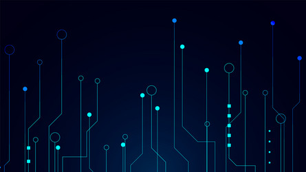 technology background with hi-tech digital data vector image