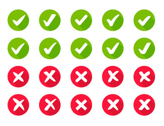 wrong check mark icon long shadow for validation vector image