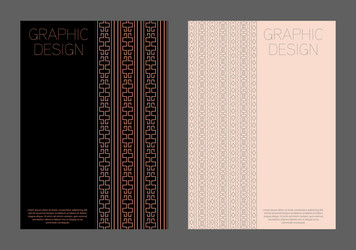 design is patterned in an ethnic style a template vector image