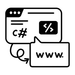 web programming vector image