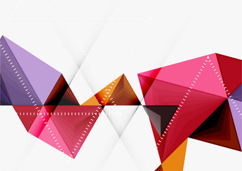triangular low poly a4 size geometric vector image