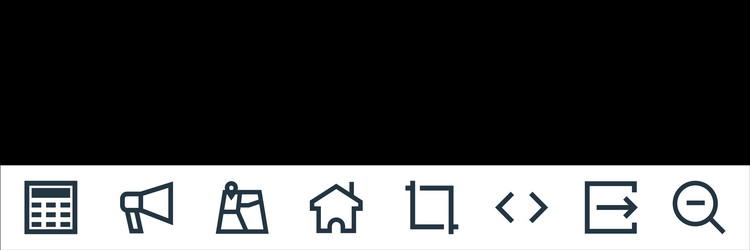 user interface line icons linear set quality vector image