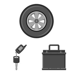 design of auto and part icon set vector image