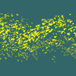 pyramids chaotic particles dynamic background vector image