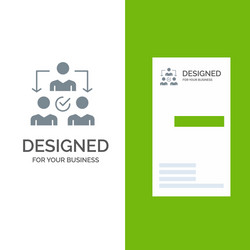 assignment delegate delegating distribution grey vector image