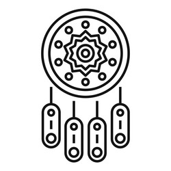 dreamcatcher icon outline dream catcher vector