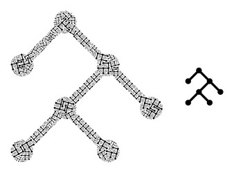 binary structure recursion composition of vector image