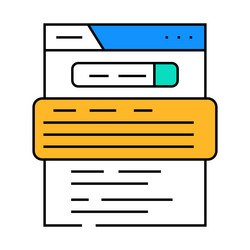 featured snippet seo icon color vector image