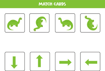Spatial orientation for kids with cartoon Vector Image